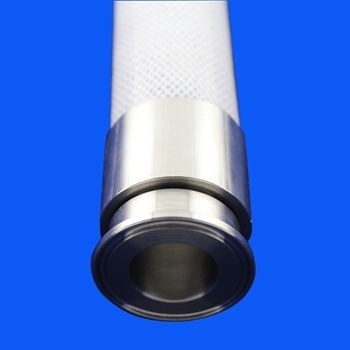 Low Volatile Grade Braided Silicone Tubing , Wire Reinforced Flexible Hose