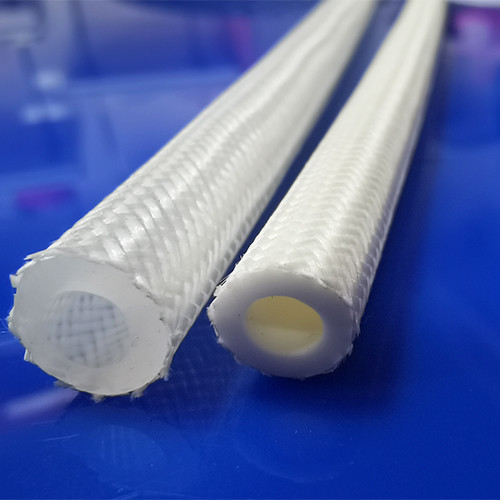 Fireproof Food Grade Outer Braided Silicone Tubing High Pressure Resistant